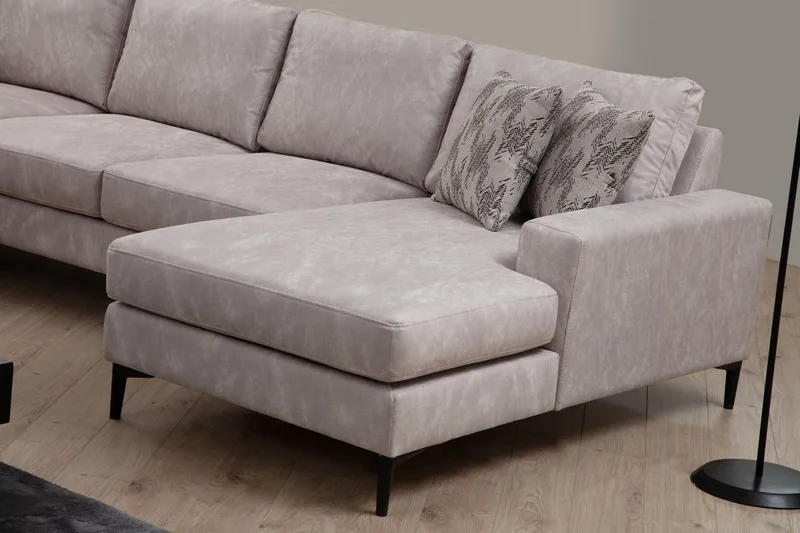 Svanabyn Soffa m. Divan och Schäslong 4-sits - Beige - Möbler - Vardagsrum - Soffor - U-soffor