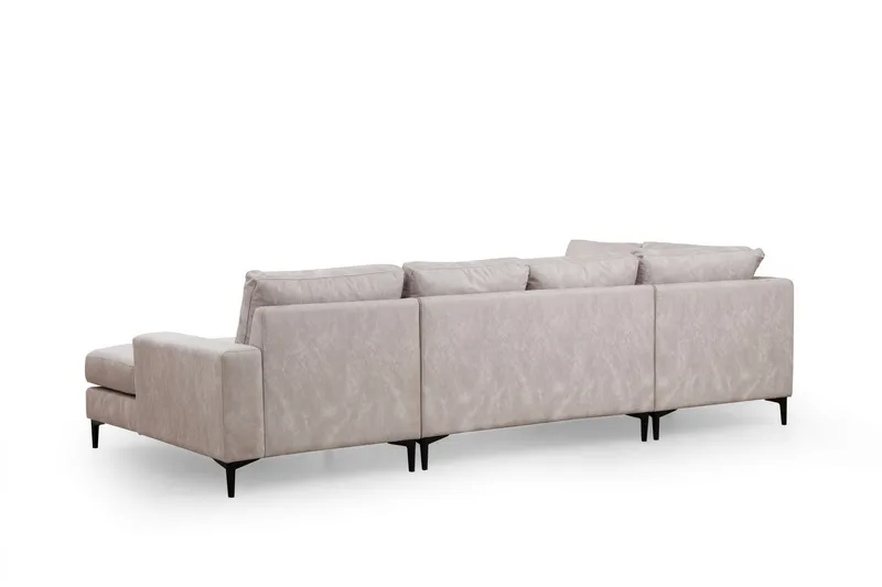 Svanabyn Soffa m. Divan och Schäslong 4-sits - Beige - Möbler - Vardagsrum - Soffor - U-soffor