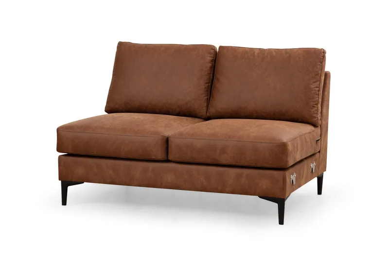 Svanabyn Soffa m. Divan och Schäslong 4-sits - Brun - Möbler - Vardagsrum - Soffor - U-soffor