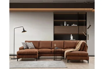 Svanabyn Soffa m. Divan och Schäslong 4-sits - Brun - Möbler - Vardagsrum - Soffor - U-soffor