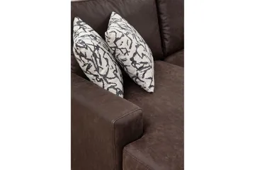 Svanabyn Soffa m. Divan och Schäslong 4-sits - Mörkbrun - Möbler - Vardagsrum - Soffor - U-soffor