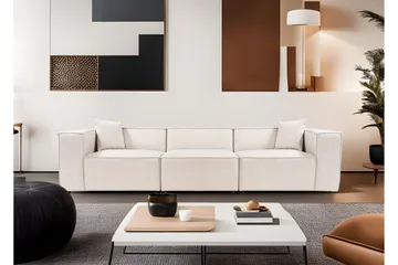 Kaolins Soffa 3-sits - Ljusbrun - Möbler - Vardagsrum - Soffor - Modulsoffor - Komplett modulsoffa