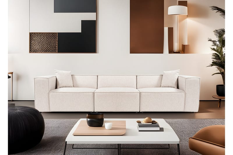 Kaolins Soffa 3-sits - Ljusbrun - Möbler - Vardagsrum - Soffor - 3-sits soffor