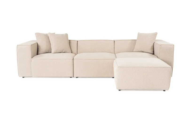 Kaolins Soffa med Divan 3-sits, Peach