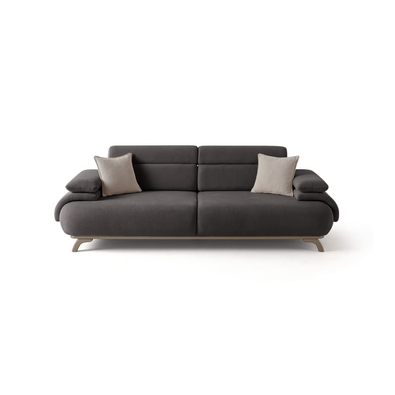 Kelnor 3-sits Soffa 246x81x97 cm - Antracit - Möbler - Vardagsrum - Soffor - 3-sits soffor
