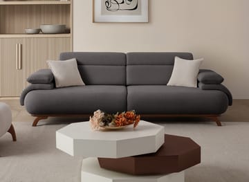 Kelnor 3-sits Soffa 246x81x97 cm - Antracit - Möbler - Vardagsrum - Soffor - 3-sits soffor