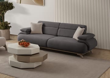 Kelnor 3-sits Soffa 246x81x97 cm - Antracit - Möbler - Vardagsrum - Soffor - 3-sits soffor