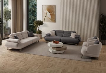 Kelnor 3-sits Soffa 246x81x97 cm - Antracit - Möbler - Vardagsrum - Soffor - 3-sits soffor