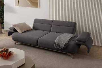 Kelnor 3-sits Soffa 246x81x97 cm - Antracit - Möbler - Vardagsrum - Soffor - 3-sits soffor