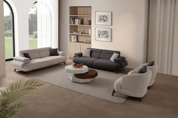 Kelnor 3-sits Soffa 246x81x97 cm - Antracit - Möbler - Vardagsrum - Soffor - 3-sits soffor
