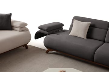 Kelnor 3-sits Soffa 246x81x97 cm - Antracit - Möbler - Vardagsrum - Soffor - 3-sits soffor