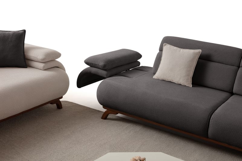 Kelnor 3-sits Soffa 246x81x97 cm - Antracit - Möbler - Vardagsrum - Soffor - 3-sits soffor