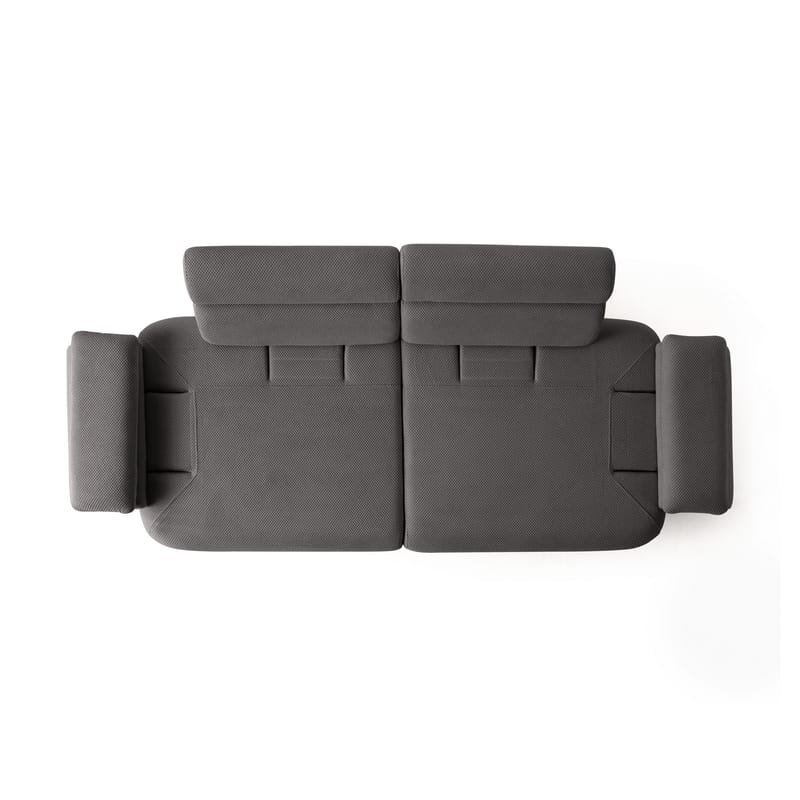 Kelnor 3-sits Soffa 246x81x97 cm - Antracit - Möbler - Vardagsrum - Soffor - 3-sits soffor