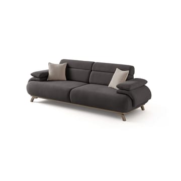 Kelnor 3-sits Soffa 246x81x97 cm - Antracit - Möbler - Vardagsrum - Soffor - 3-sits soffor