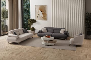 Kelnor 3-sits Soffa 246x81x97 cm - Antracit - Möbler - Vardagsrum - Soffor - 3-sits soffor