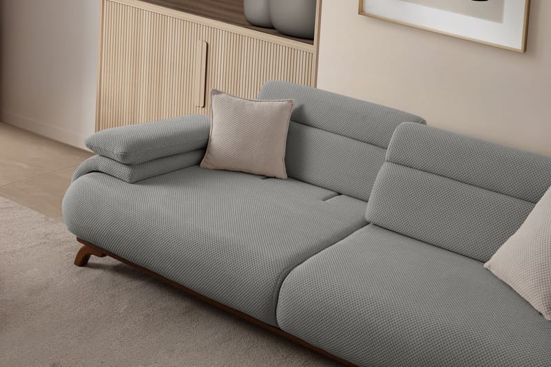 Kelnor 3-sits Soffa 246x81x97 cm - Grå - Möbler - Vardagsrum - Soffor - 3-sits soffor