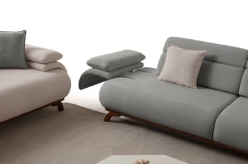 Kelnor 3-sits Soffa 246x81x97 cm - Grå - Möbler - Vardagsrum - Soffor - 3-sits soffor