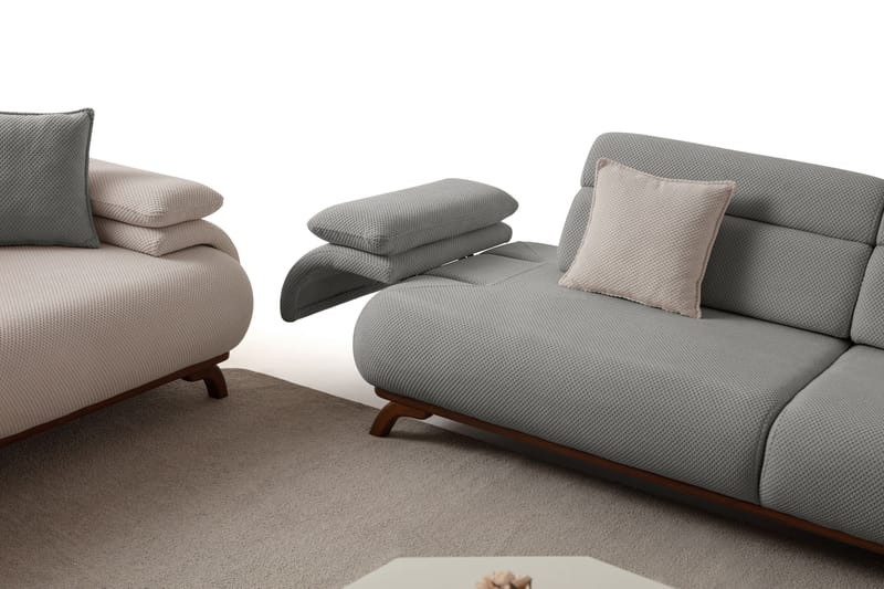 Kelnor 3-sits Soffa 246x81x97 cm - Grå - Möbler - Vardagsrum - Soffor - 3-sits soffor
