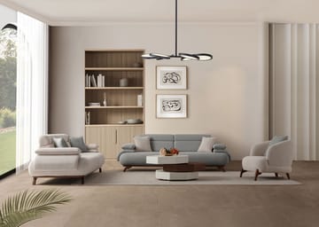 Kelnor 3-sits Soffa 246x81x97 cm - Grå - Möbler - Vardagsrum - Soffor - 3-sits soffor