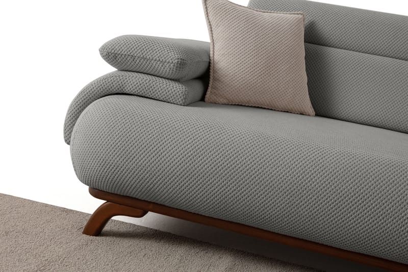 Kelnor 3-sits Soffa 246x81x97 cm - Grå - Möbler - Vardagsrum - Soffor - 3-sits soffor