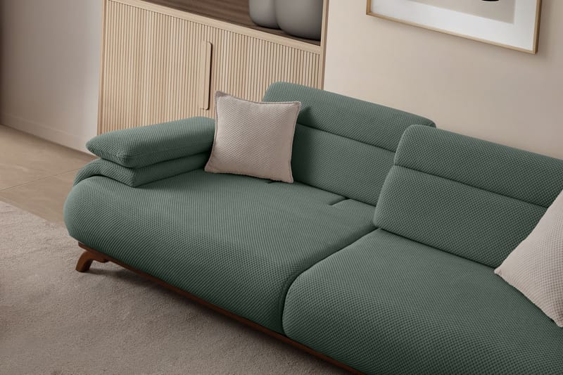 Kelnor 3-sits Soffa 246x81x97 cm - Grön - Möbler - Vardagsrum - Soffor - 3-sits soffor