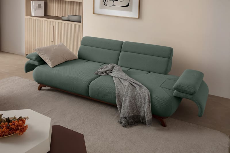Kelnor 3-sits Soffa 246x81x97 cm - Grön - Möbler - Vardagsrum - Soffor - 3-sits soffor
