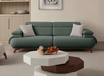 Kelnor 3-sits Soffa 246x81x97 cm - Grön - Möbler - Vardagsrum - Soffor - 3-sits soffor