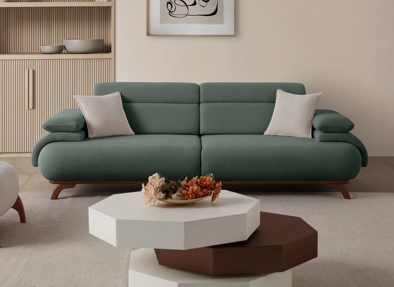 Kelnor 3-sits Soffa 246x81x97 cm - Grön - Möbler - Vardagsrum - Soffor - 3-sits soffor