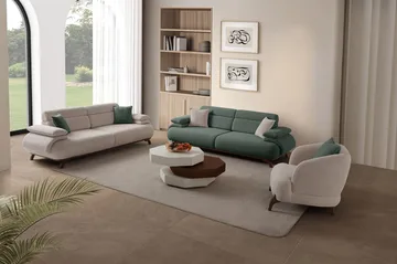 Kelnor 3-sits Soffa 246x81x97 cm - Grön - Möbler - Vardagsrum - Soffor - 3-sits soffor