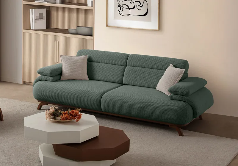 Kelnor 3-sits Soffa 246x81x97 cm - Grön - Möbler - Vardagsrum - Soffor - 3-sits soffor