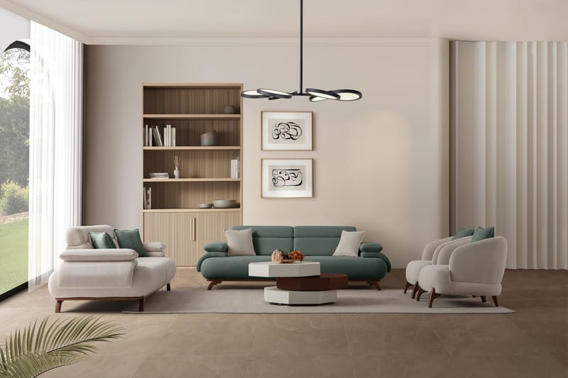 Kelnor 3-sits Soffa 246x81x97 cm - Grön - Möbler - Vardagsrum - Soffor - 3-sits soffor
