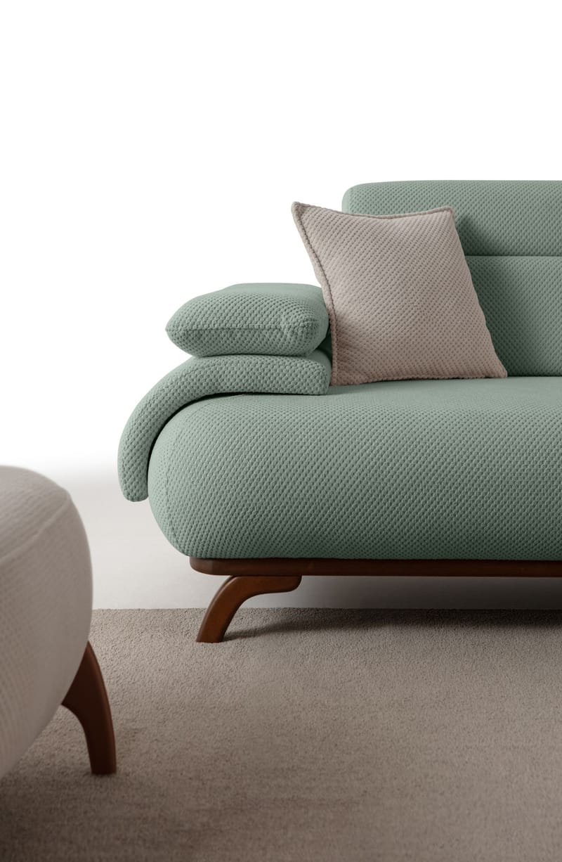 Kelnor 3-sits Soffa 246x81x97 cm - Havsgrön - Möbler - Vardagsrum - Soffor - 3-sits soffor