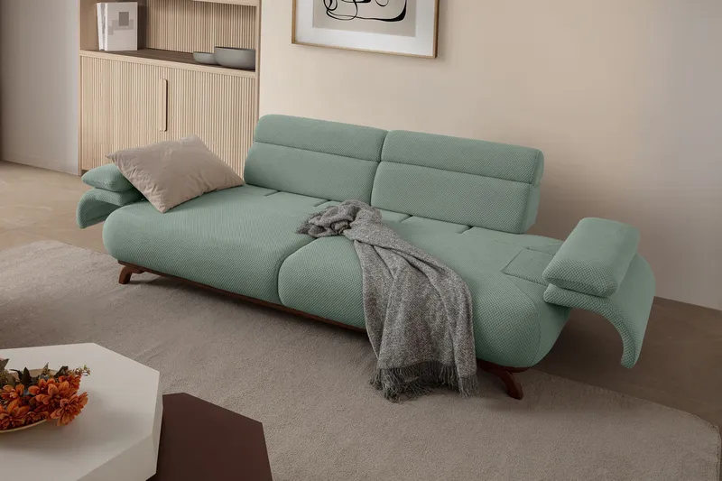 Kelnor 3-sits Soffa 246x81x97 cm - Havsgrön - Möbler - Vardagsrum - Soffor - 3-sits soffor