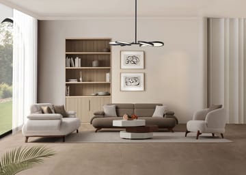 Kelnor 3-sits Soffa 246x81x97 cm - Jord - Möbler - Vardagsrum - Soffor - 3-sits soffor