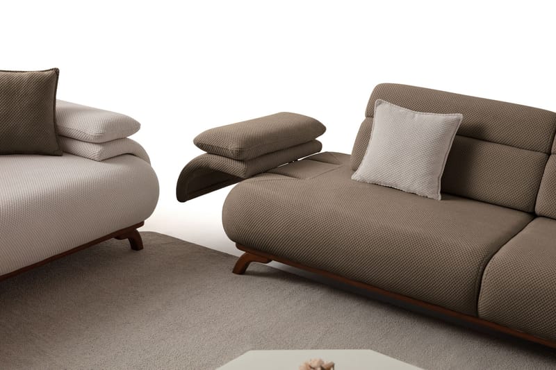 Kelnor 3-sits Soffa 246x81x97 cm - Jord - Möbler - Vardagsrum - Soffor - 3-sits soffor