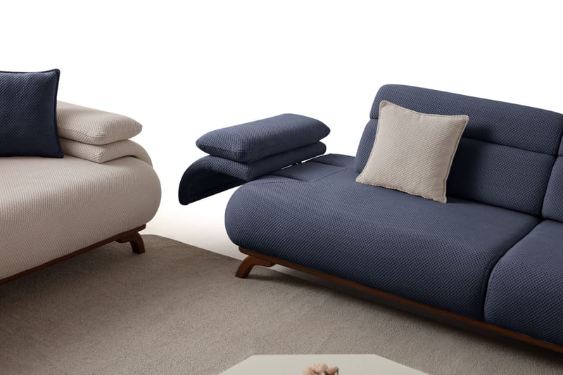 Kelnor 3-sits Soffa 246x81x97 cm - Marinblå - Möbler - Vardagsrum - Soffor - 3-sits soffor