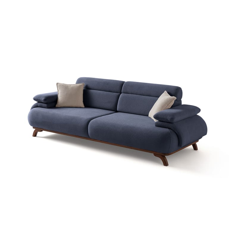 Kelnor 3-sits Soffa 246x81x97 cm, Marinblå