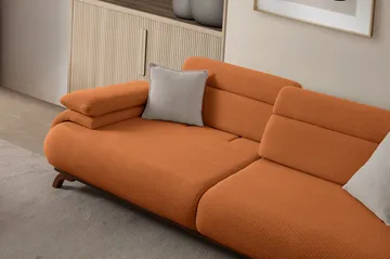 Kelnor 3-sits Soffa 246x81x97 cm - Tegelröd - Möbler - Vardagsrum - Soffor - 3-sits soffor