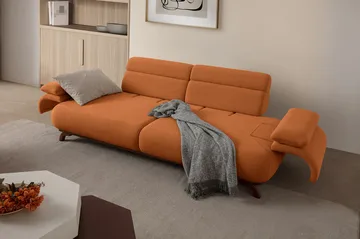 Kelnor 3-sits Soffa 246x81x97 cm - Tegelröd - Möbler - Vardagsrum - Soffor - 3-sits soffor