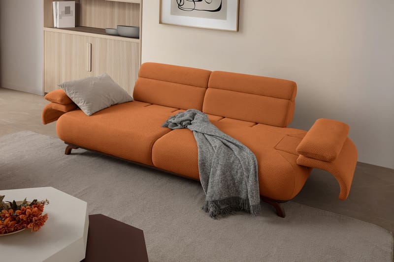 Kelnor 3-sits Soffa 246x81x97 cm - Tegelröd - Möbler - Vardagsrum - Soffor - 3-sits soffor