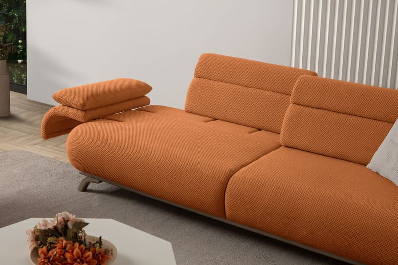 Kelnor 3-sits Soffa 246x81x97 cm - Tegelröd - Möbler - Vardagsrum - Soffor - 3-sits soffor
