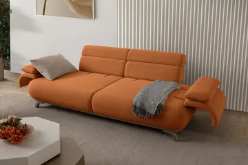 Kelnor 3-sits Soffa 246x81x97 cm - Tegelröd - Möbler - Vardagsrum - Soffor - 3-sits soffor