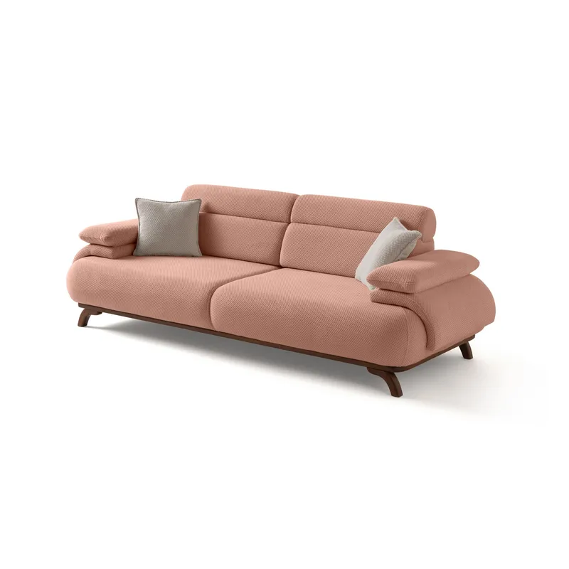 Kelnor 3-sits Soffa 246x81x97 cm, Puder