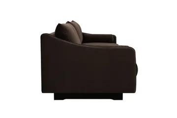 Kimberley Djup 4-sits Soffa i Sammet - Mörkbrun - Möbler - Vardagsrum - Soffor - Sammetssoffor