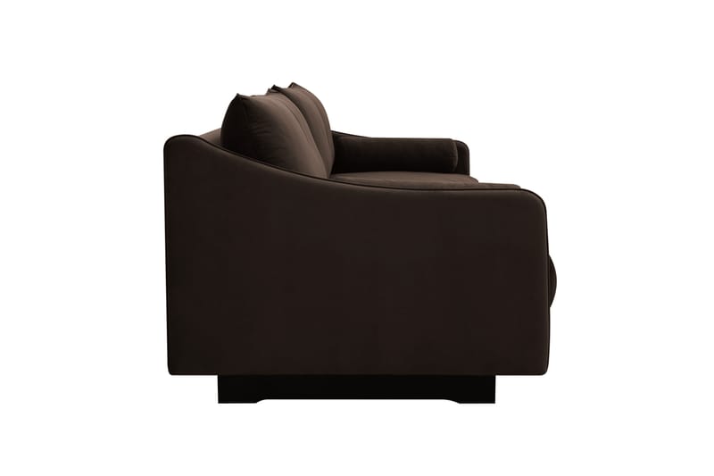 Kimberley Djup 4-sits Soffa i Sammet - Mörkbrun - Möbler - Vardagsrum - Soffor - Sammetssoffor
