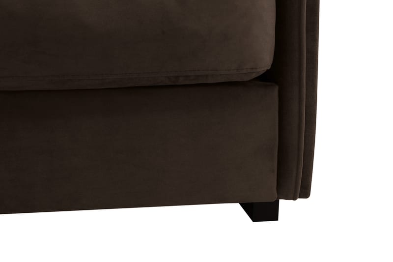 Kimberley Djup 4-sits Soffa i Sammet - Mörkbrun - Möbler - Vardagsrum - Soffor - Sammetssoffor