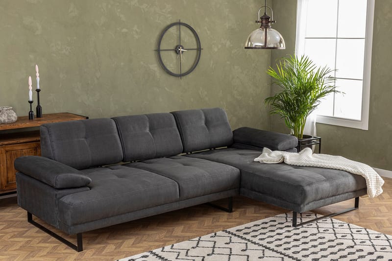 Kitimat Divansoffa 3-sits - Antracit - Möbler - Vardagsrum - Soffor - Divansoffa & schäslong