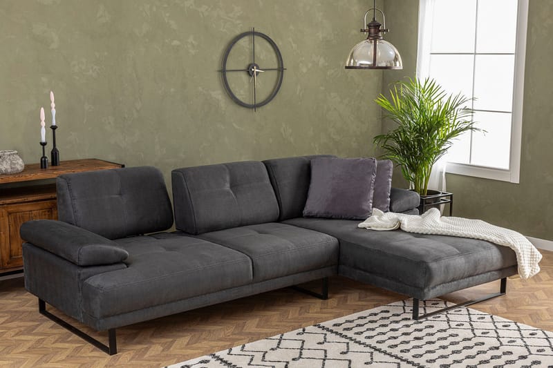 Kitimat Divansoffa 3-sits - Antracit - Möbler - Vardagsrum - Soffor - Divansoffa & schäslong