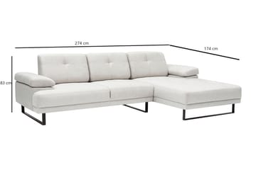 Kitimat Divansoffa 3-sits - Beige - Möbler - Vardagsrum - Soffor - Divansoffa & schäslong