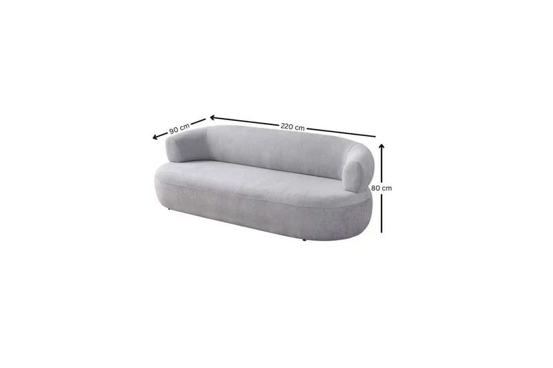 Kollumber Soffa 3-sits - Grå - Möbler - Vardagsrum - Soffor - 3-sits soffor
